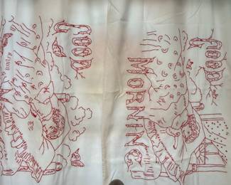 needle point curtains