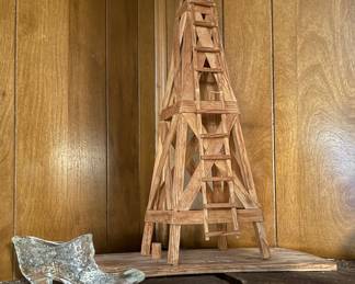 Oil Derrick wood model