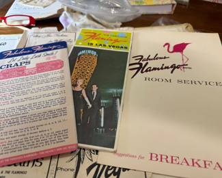 Vintage Marketing Items from The Flamingo Hotel in Las Vegas  
