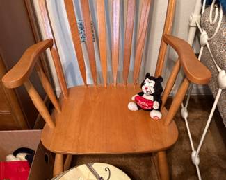 oak rocking chair