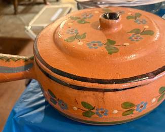 mexican handmade clay pot