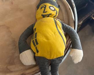 Vintage Planters Mr. Peanut Stuffed Plush Toy Doll Advertising Promo 21" tall