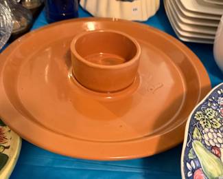 clay chip and dip plater