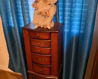 standing jewelry cabinet