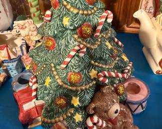Fitz and Floyd Santa's List Ceramic Tree