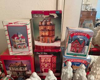 Various Christmas Houses in Boxes