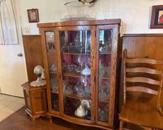 vintage curio cabinet