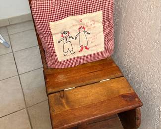 vintage folding chair/stool