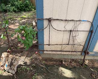 Vintage Bed Headboard for the Garden