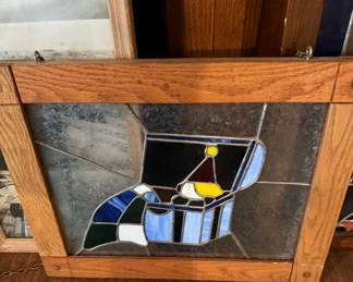 Framed Stain Glass Picture