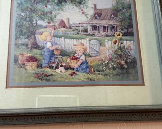 Denim Days framed picture