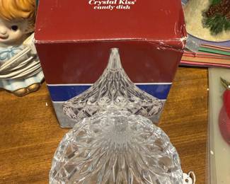 Godinger Shannon Crystal Hershey's Kiss Shaped Candy Dish