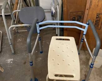 walker, portable potty chair, shower chair