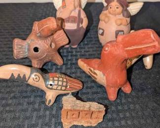 HE177Peruvian  Mexican Art, Flutes  More