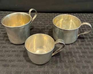 HE236VVintage Sterling Silver Cups