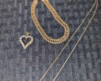 HE271VGold Fine Jewelry, Indian Head Penny Ring, Turkish Bracelet, Heart Pendant  More