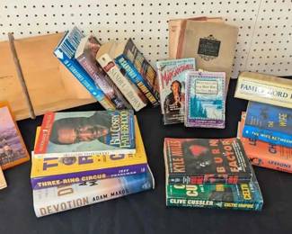 HE107Book Collection  Wood Basket 