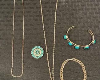 HE238VSterling Native American Inspired Artisan Jewelry 