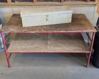 HE131Vintage Storage Box  Work Shelves 