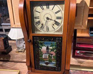 Antique Wooden Shelf Clock