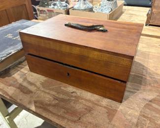 Wooden Box w/ Key