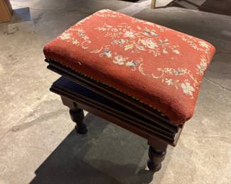 Elevated Upholstered Footstool