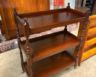 3-Tiered Mahagony Shelf