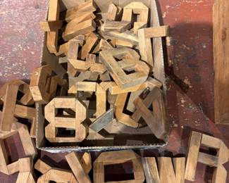 Handmade Wooden Letters