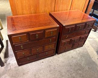 Rosewood End Tables w/ Briarwood Inlay