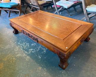 Ornate Carved Coffee Table - Great Condition