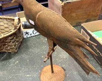 Metal Raven Figurine