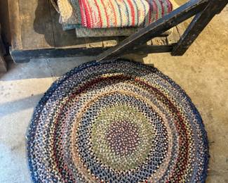 Large Lot of Woven Rag Rugs