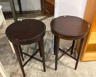Pair of Wooden Stands