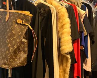 Real fur, vintage dresses, fake Louis bag