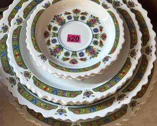 70s plate set