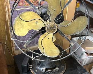 Antique emerson brass fan