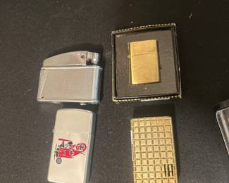 Several vintage lighters