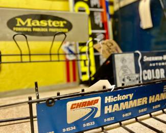Super cool auto parts signs and display racks