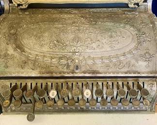 Absolutely beautiful antique register with Coke display 