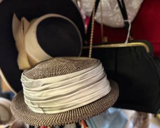 Hats, hats and hats and some fantastic vintage handbags
