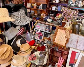 Hats, housewares, vintage children’s books