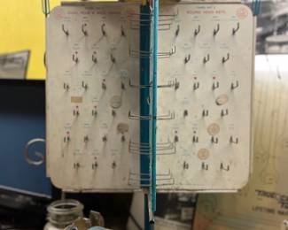 Key making machine with blanks 