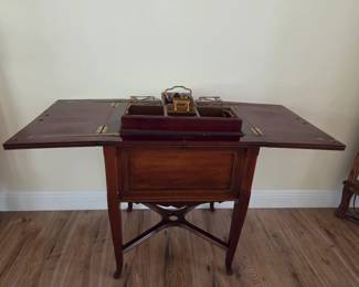 1920s art deco dry bar cabinet