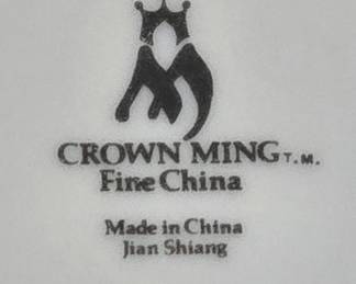 Crown Ming Fine China made in Jian Shiang China