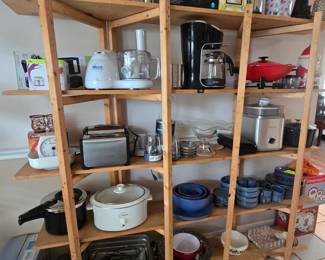 Small appliances, toaster, crock pot, coffee maker, etc