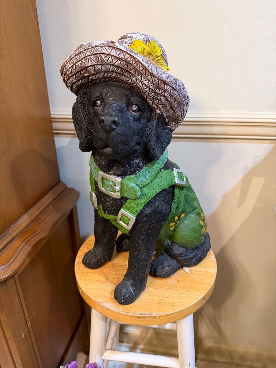 Black Labrador Statue