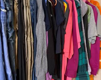 women's clothing, closets full and then some