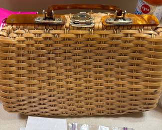 Vintage wicker bag, we have handbags to cover several decades