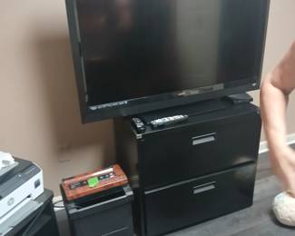LATERAL FILE CABINET, TV STAND