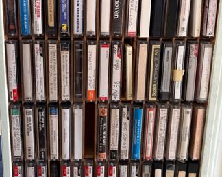 Extensive collection of cassette tapes and home recordings, featuring classical, opera, folk, accordion, harmonica, polka, jazz, and instructional music, along with live performances, custom recordings, and radio broadcasts. Includes many commercially produced tapes plus numerous rare, labeled home recordings